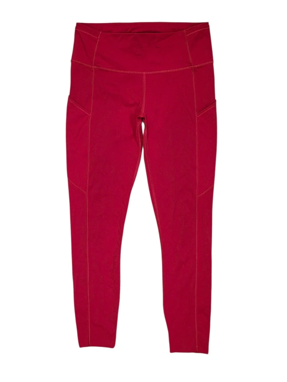 Lululemon Fast and Free Tights Dark Red Size 8 Activewear